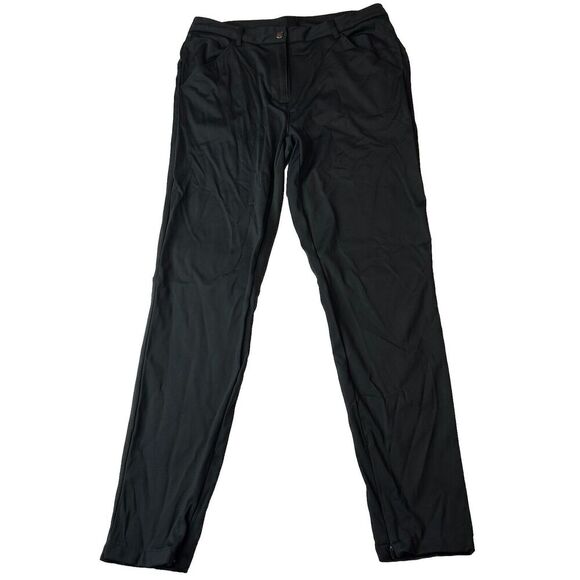 Calia By Carrie Underwood Pants Womens 8 Black Trouser Stretch Zip Ankles Career - Picture 1 of 11